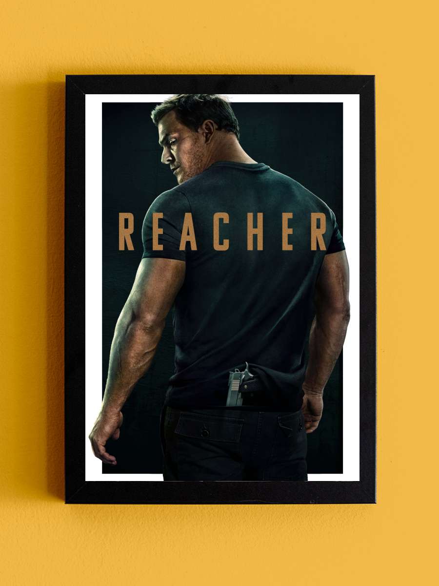 Reacher Dizi Tablo Siyah Çerçeveli Dizi Poster Duvar Tablo