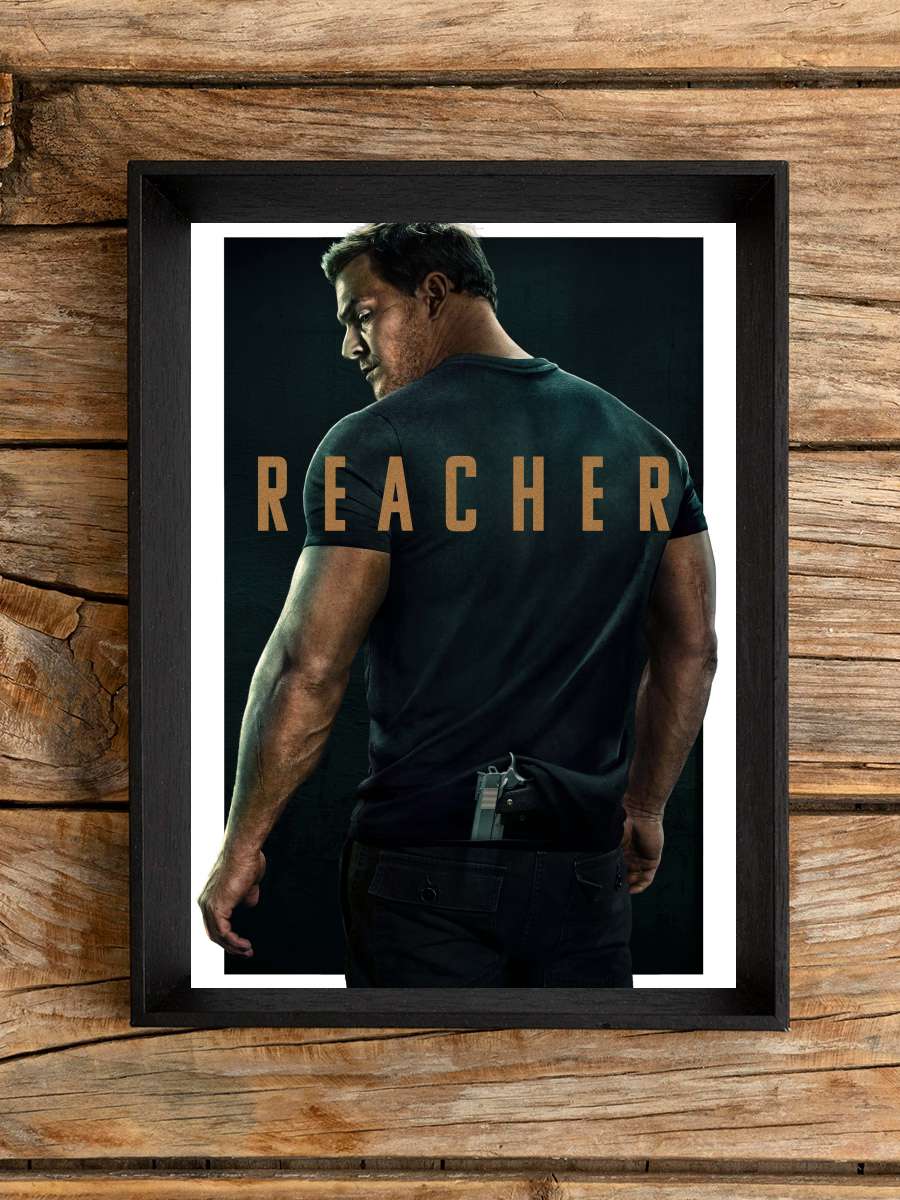 Reacher Dizi Tablo Siyah Çerçeveli Dizi Poster Duvar Tablo