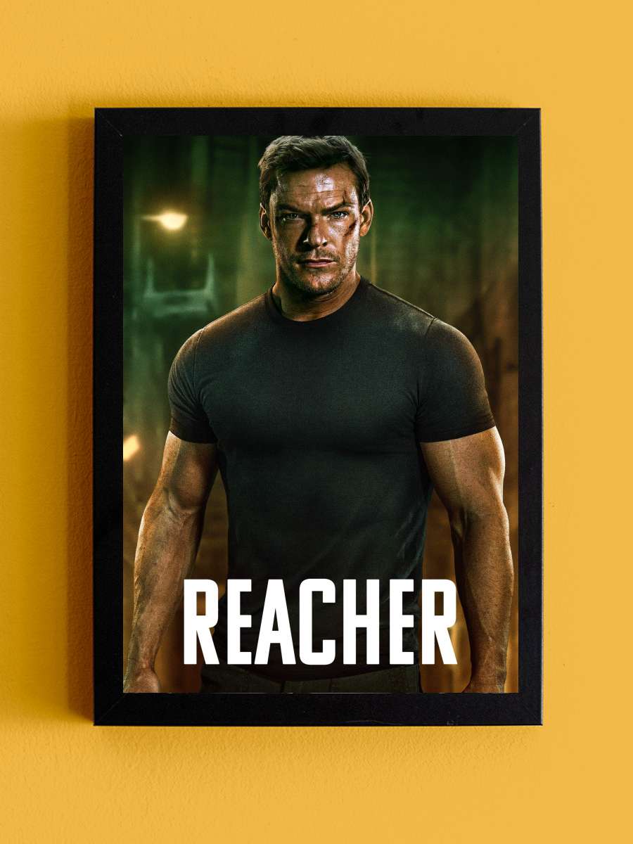 Reacher Dizi Tablo Siyah Çerçeveli Dizi Poster Duvar Tablo