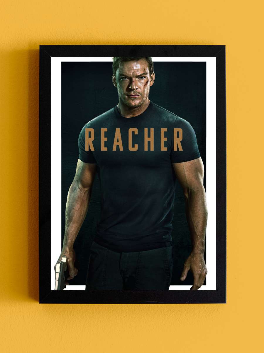 Reacher Dizi Tablo Siyah Çerçeveli Dizi Poster Duvar Tablo