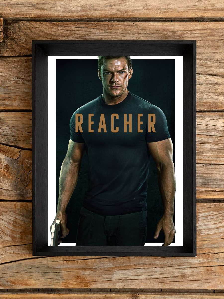 Reacher Dizi Tablo Siyah Çerçeveli Dizi Poster Duvar Tablo