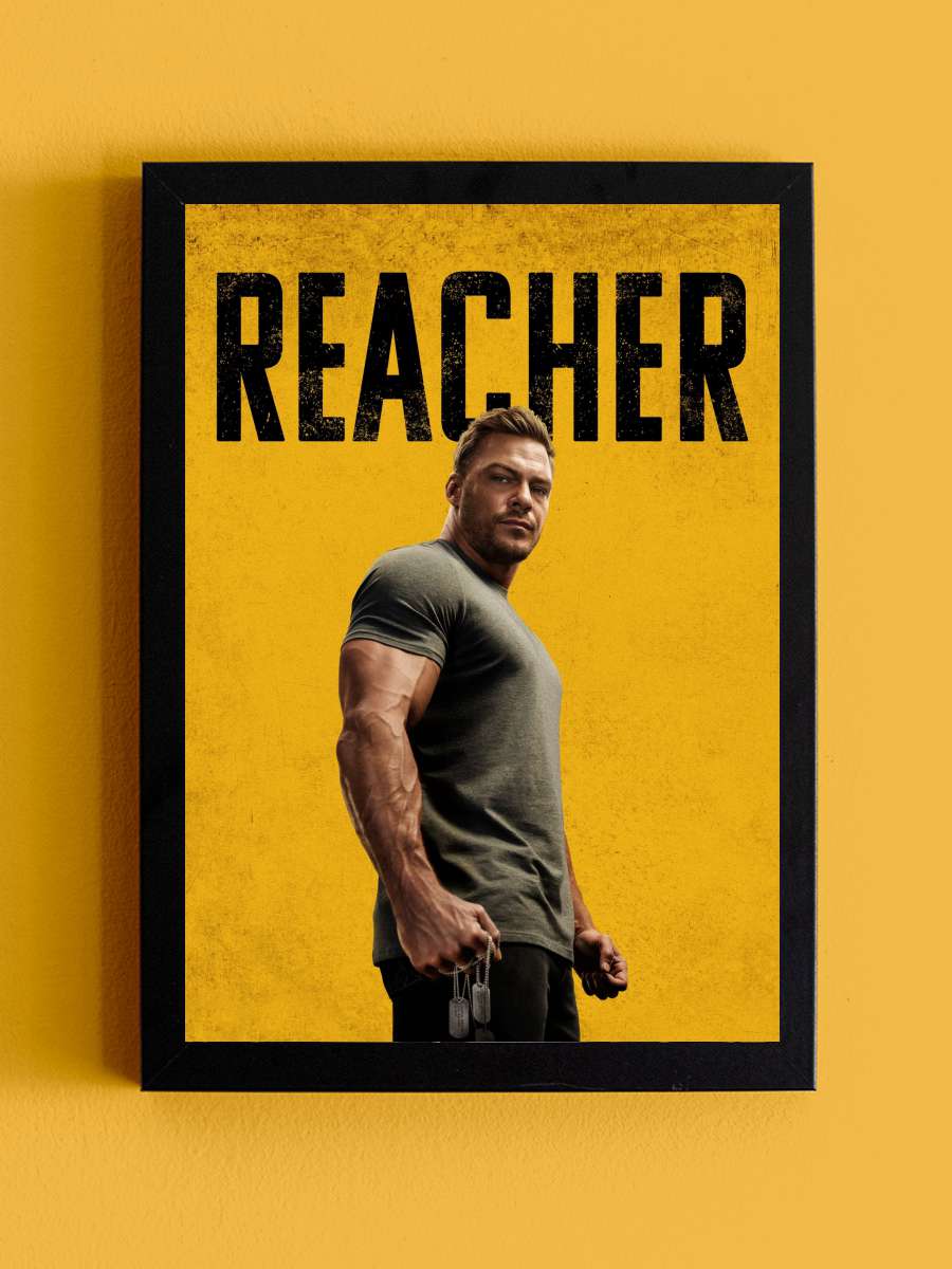 Reacher Dizi Tablo Siyah Çerçeveli Dizi Poster Duvar Tablo