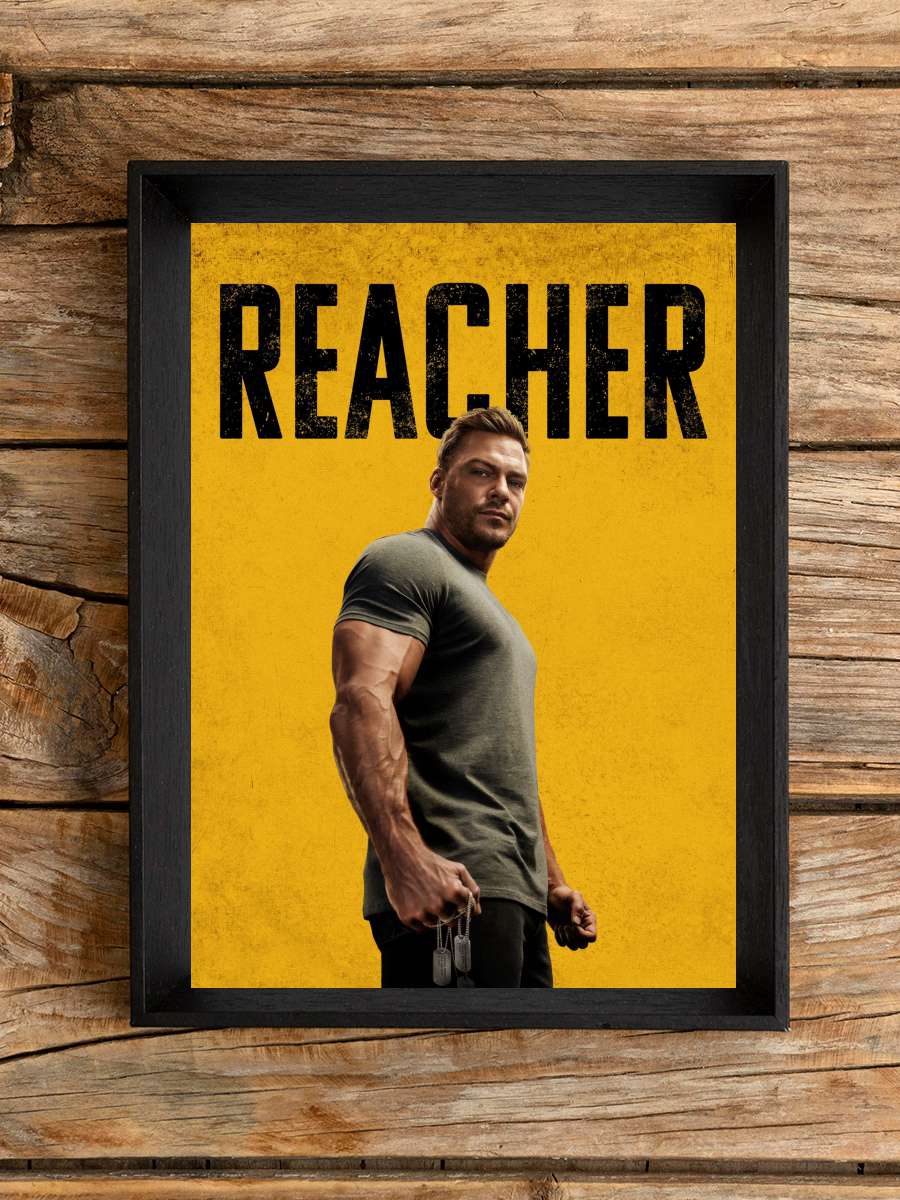 Reacher Dizi Tablo Siyah Çerçeveli Dizi Poster Duvar Tablo