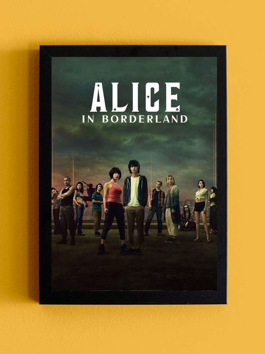 Alice in Borderland - 今際の国のアリス Dizi Tablo Siyah Çerçeveli Dizi Poster Duvar Tablo