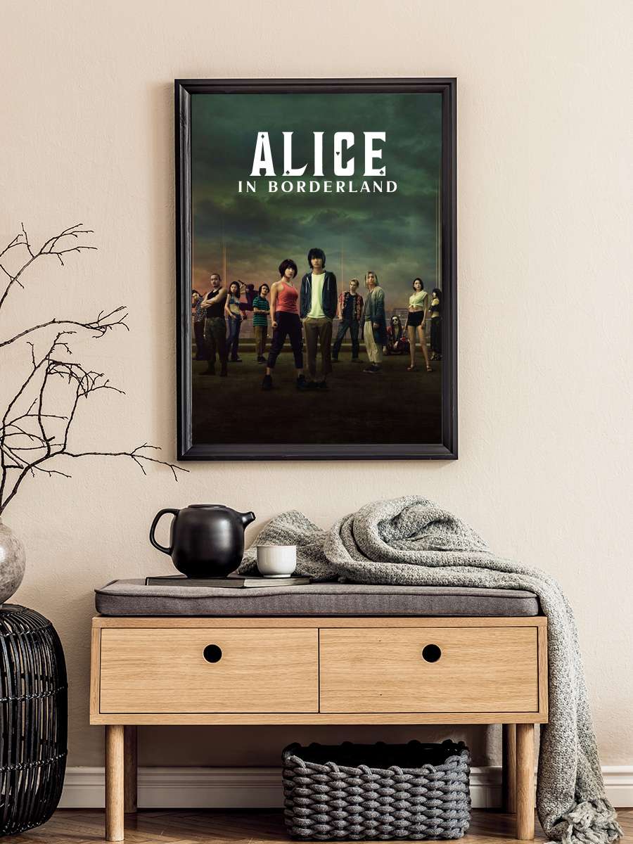 Alice in Borderland - 今際の国のアリス Dizi Tablo Siyah Çerçeveli Dizi Poster Duvar Tablo