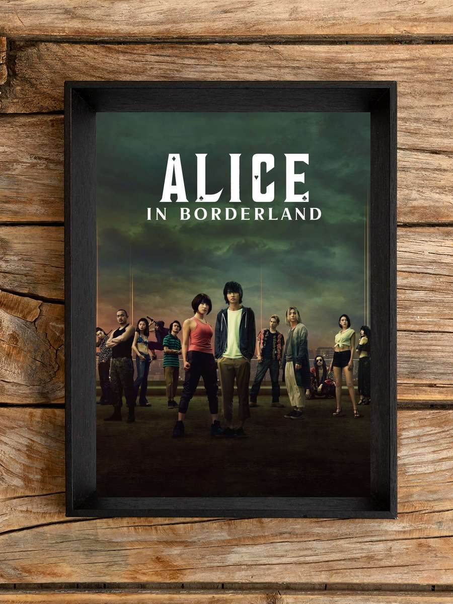 Alice in Borderland - 今際の国のアリス Dizi Tablo Siyah Çerçeveli Dizi Poster Duvar Tablo