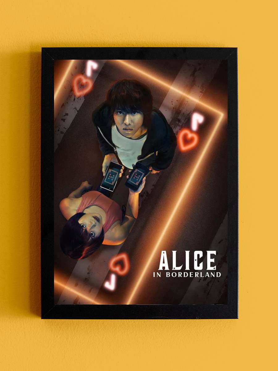 Alice in Borderland - 今際の国のアリス Dizi Tablo Siyah Çerçeveli Dizi Poster Duvar Tablo