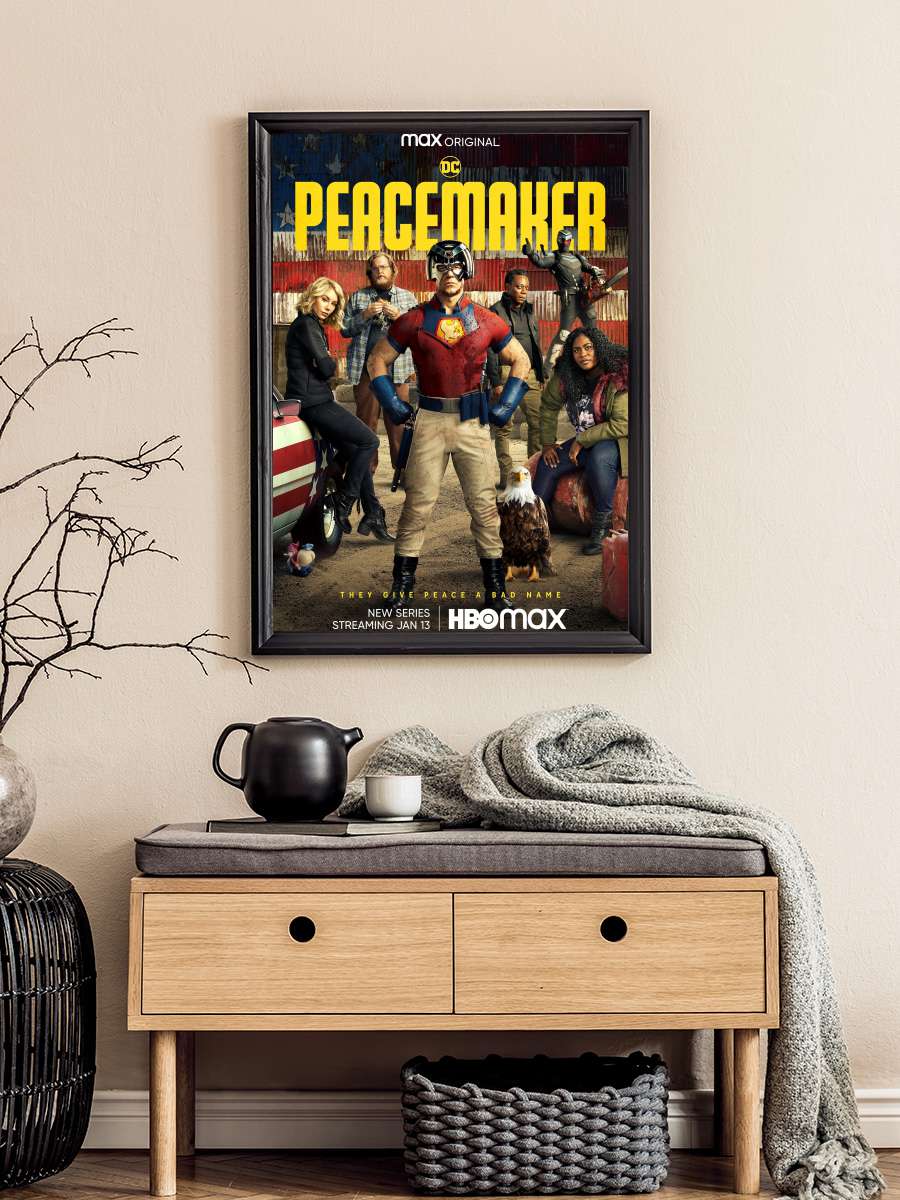 Peacemaker Dizi Tablo Siyah Çerçeveli Dizi Poster Duvar Tablo