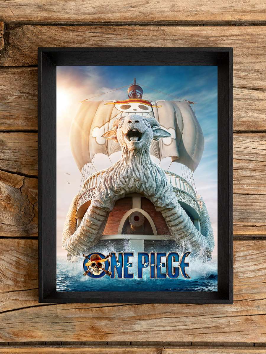 ONE PIECE Dizi Tablo Siyah Çerçeveli Dizi Poster Duvar Tablo