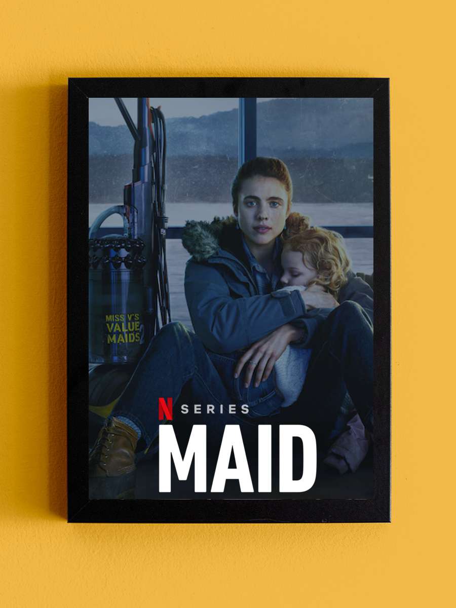 Maid Dizi Tablo Siyah Çerçeveli Dizi Poster Duvar Tablo