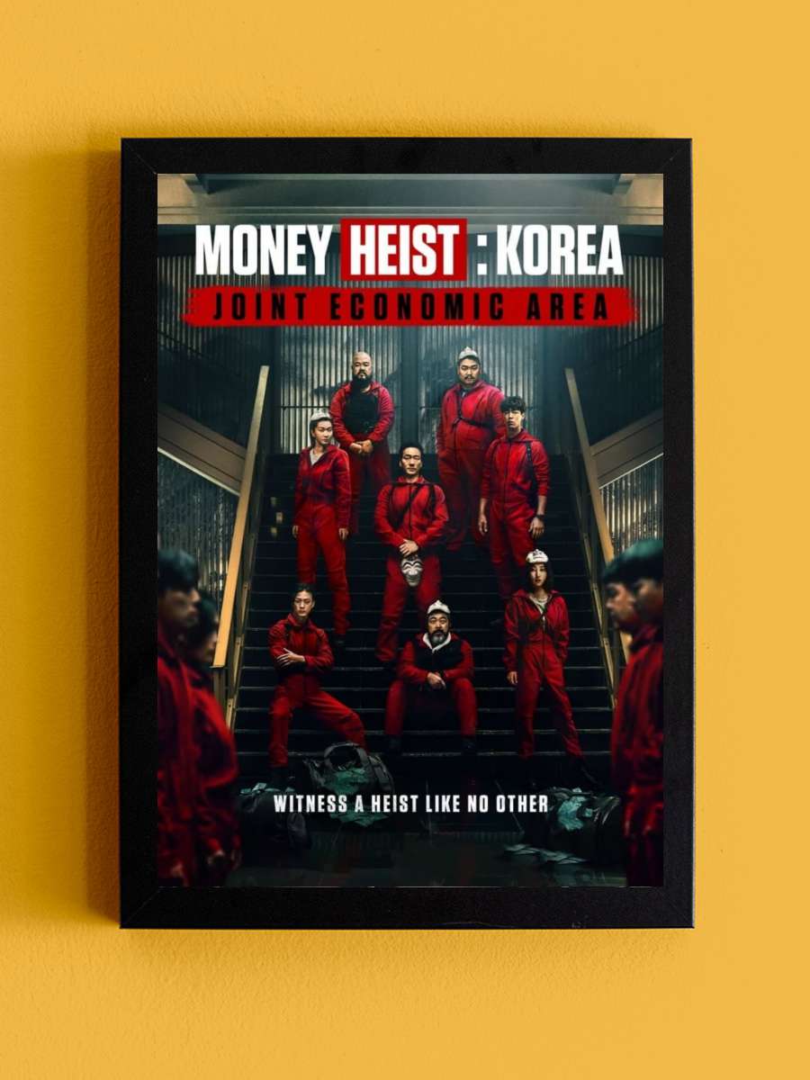 La Casa de Papel: Kore - 종이의 집: 공동경제구역 Dizi Tablo Siyah Çerçeveli Dizi Poster Duvar Tablo