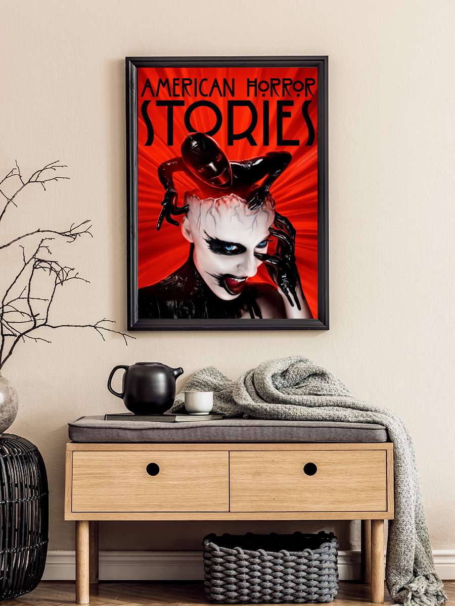 American Horror Stories Dizi Tablo Siyah Çerçeveli Dizi Poster Duvar Tablo