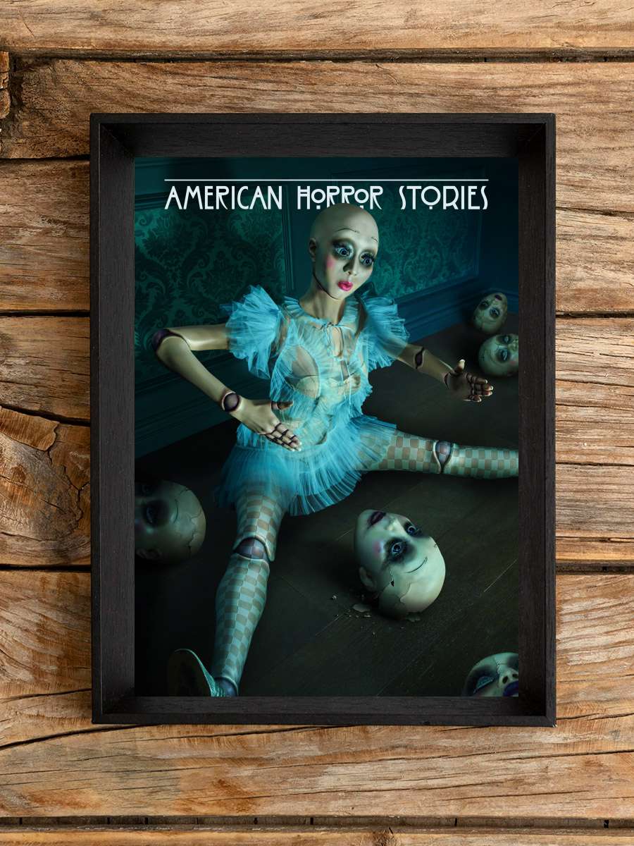 American Horror Stories Dizi Tablo Siyah Çerçeveli Dizi Poster Duvar Tablo