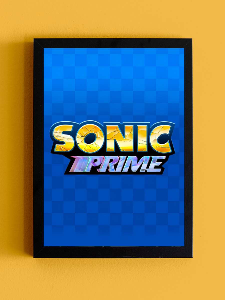 Sonic Prime Dizi Tablo Siyah Çerçeveli Dizi Poster Duvar Tablo