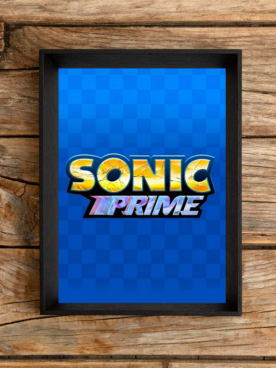 Sonic Prime Dizi Tablo Siyah Çerçeveli Dizi Poster Duvar Tablo