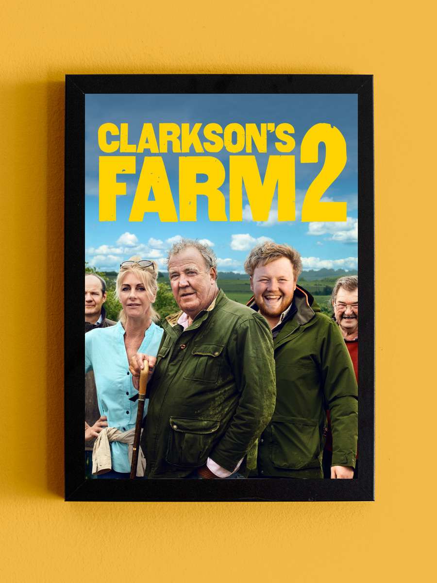 Clarkson'ın Çiftliği - Clarkson's Farm Dizi Tablo Siyah Çerçeveli Dizi Poster Duvar Tablo