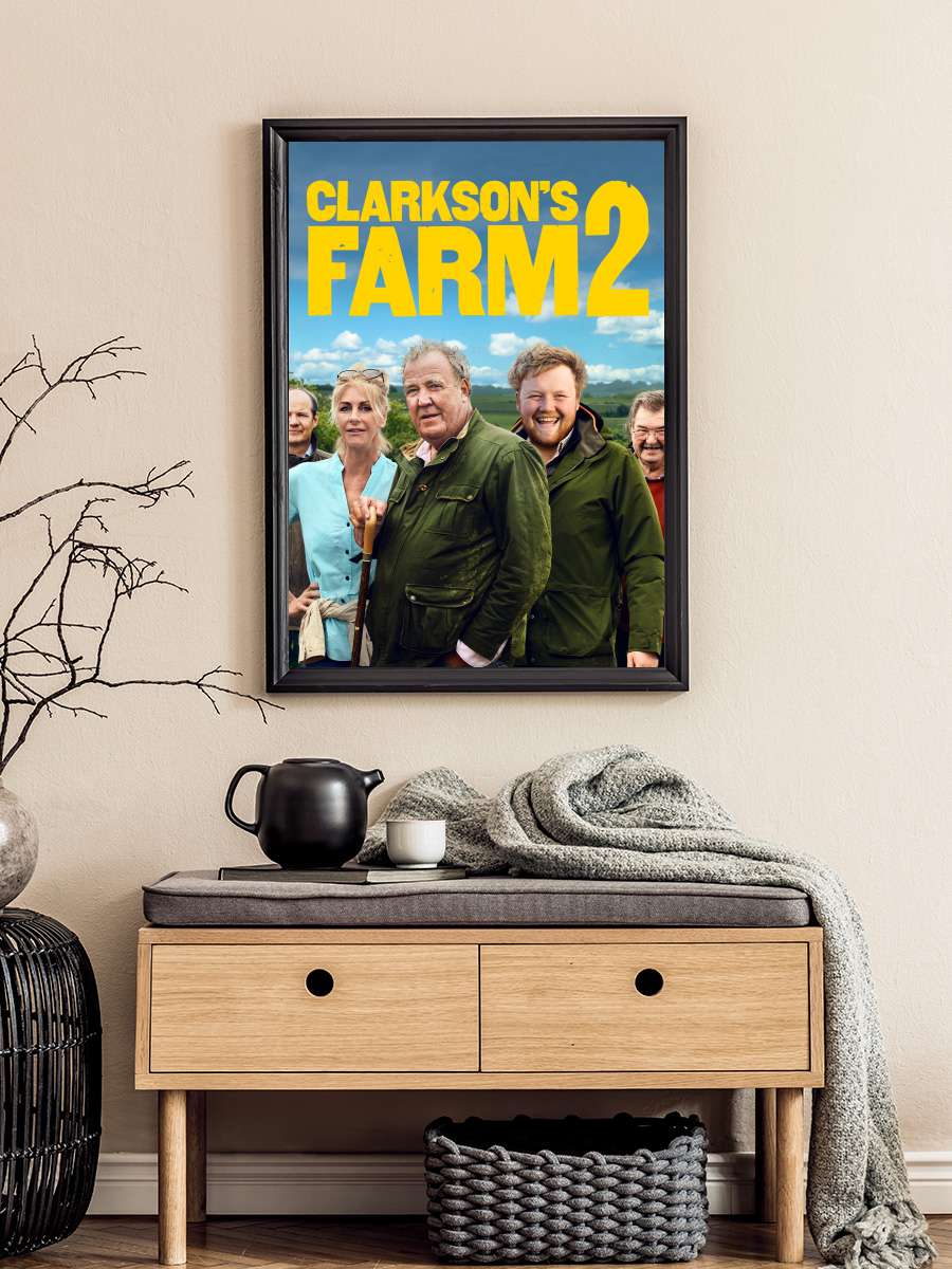 Clarkson'ın Çiftliği - Clarkson's Farm Dizi Tablo Siyah Çerçeveli Dizi Poster Duvar Tablo