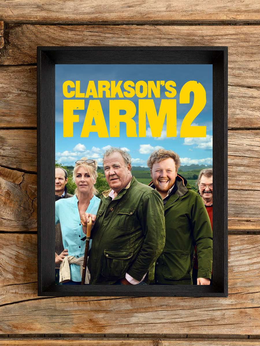 Clarkson'ın Çiftliği - Clarkson's Farm Dizi Tablo Siyah Çerçeveli Dizi Poster Duvar Tablo