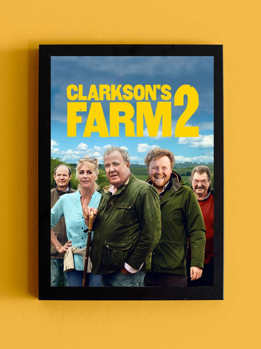 Clarkson'ın Çiftliği - Clarkson's Farm Dizi Tablo Siyah Çerçeveli Dizi Poster Duvar Tablo