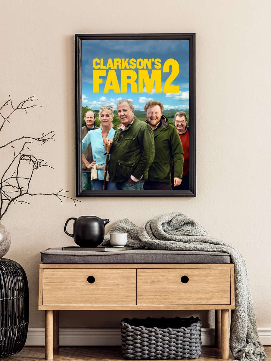 Clarkson'ın Çiftliği - Clarkson's Farm Dizi Tablo Siyah Çerçeveli Dizi Poster Duvar Tablo