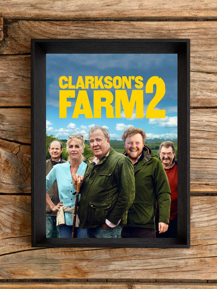 Clarkson'ın Çiftliği - Clarkson's Farm Dizi Tablo Siyah Çerçeveli Dizi Poster Duvar Tablo