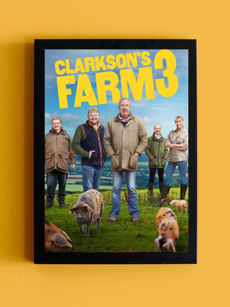 Clarkson'ın Çiftliği - Clarkson's Farm Dizi Tablo Siyah Çerçeveli Dizi Poster Duvar Tablo