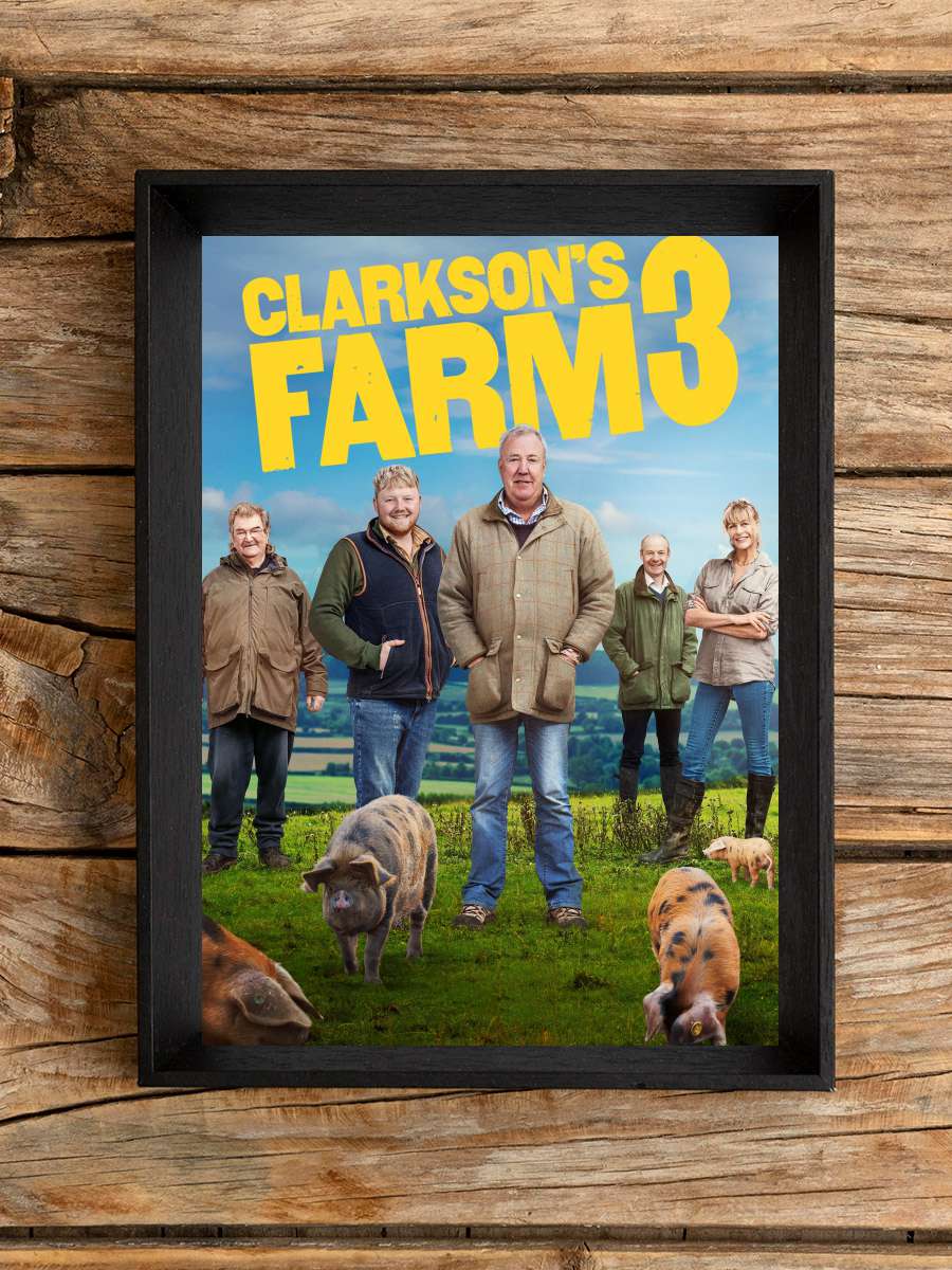 Clarkson'ın Çiftliği - Clarkson's Farm Dizi Tablo Siyah Çerçeveli Dizi Poster Duvar Tablo