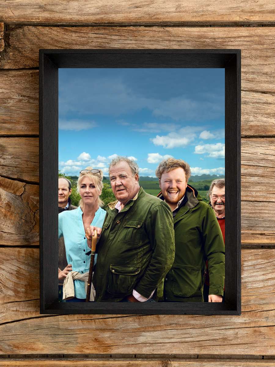 Clarkson'ın Çiftliği - Clarkson's Farm Dizi Tablo Siyah Çerçeveli Dizi Poster Duvar Tablo