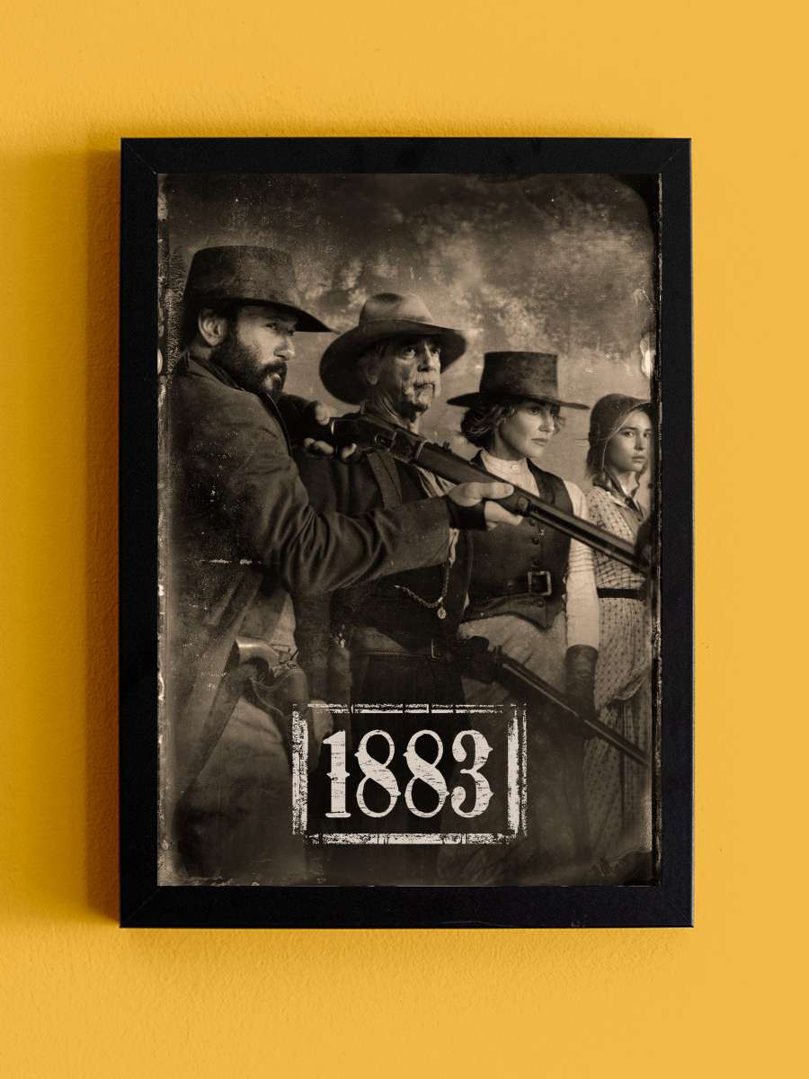 1883 Dizi Tablo Siyah Çerçeveli Dizi Poster Duvar Tablo