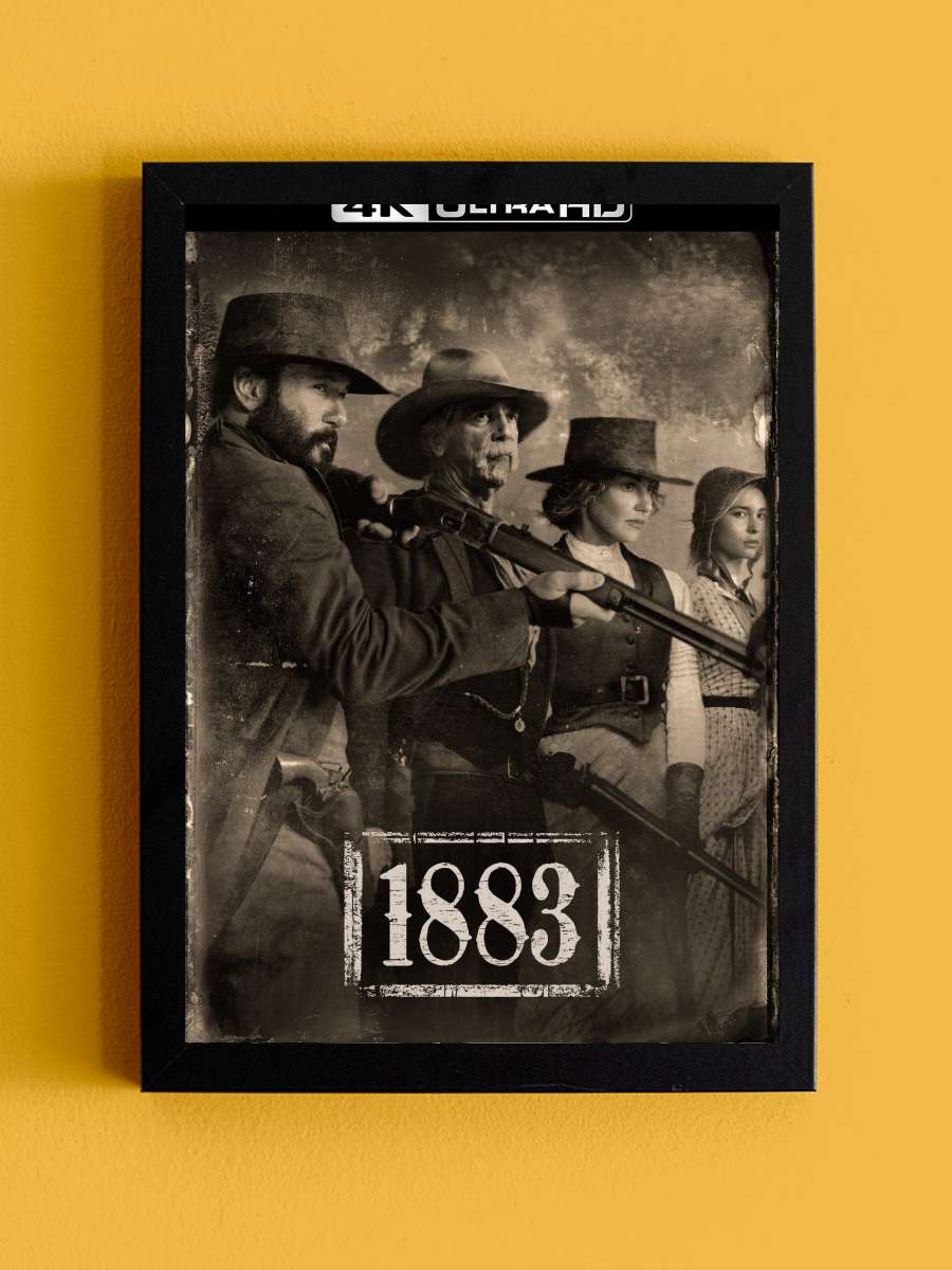 1883 Dizi Tablo Siyah Çerçeveli Dizi Poster Duvar Tablo