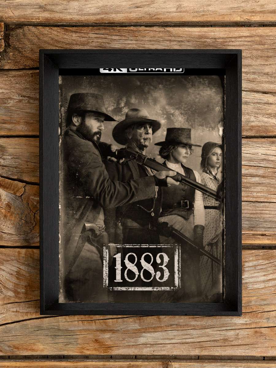 1883 Dizi Tablo Siyah Çerçeveli Dizi Poster Duvar Tablo