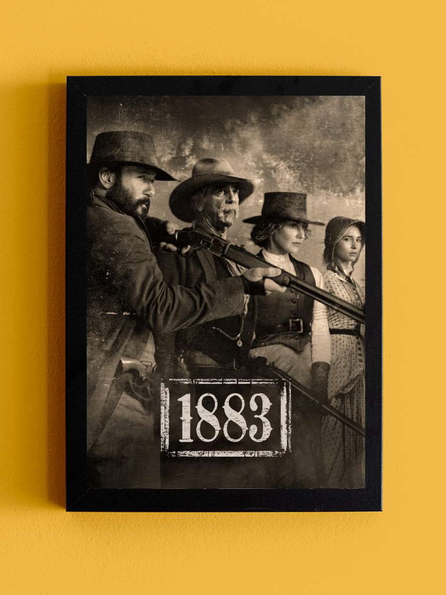 1883 Dizi Tablo Siyah Çerçeveli Dizi Poster Duvar Tablo