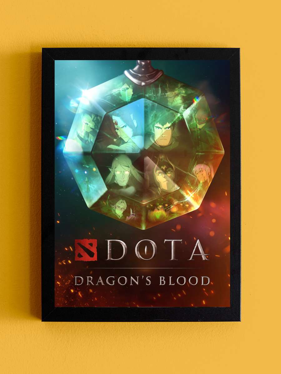 DOTA: Ejder'in Kanı - DOTA: Dragon's Blood Dizi Tablo Siyah Çerçeveli Dizi Poster Duvar Tablo