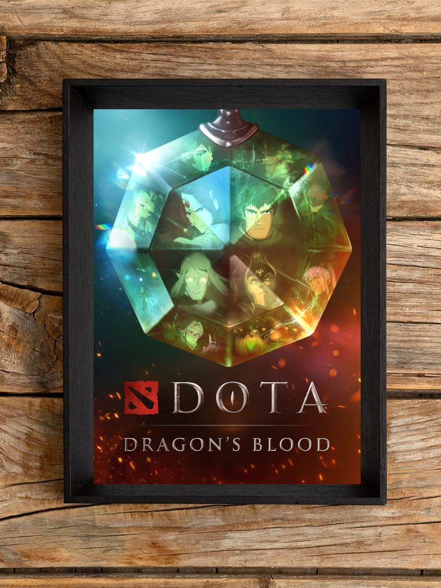 DOTA: Ejder'in Kanı - DOTA: Dragon's Blood Dizi Tablo Siyah Çerçeveli Dizi Poster Duvar Tablo