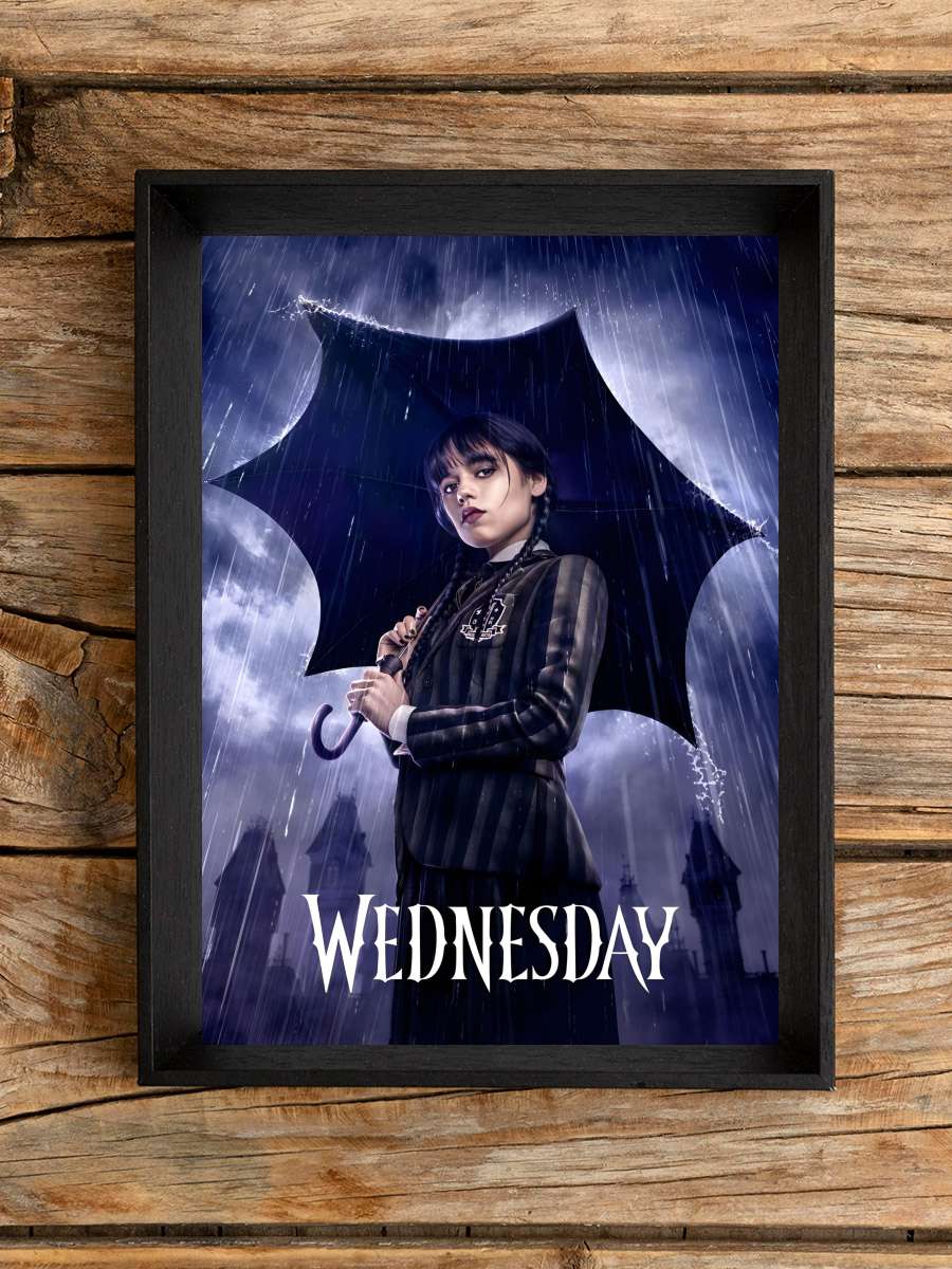 Wednesday Dizi Tablo Siyah Çerçeveli Dizi Poster Duvar Tablo