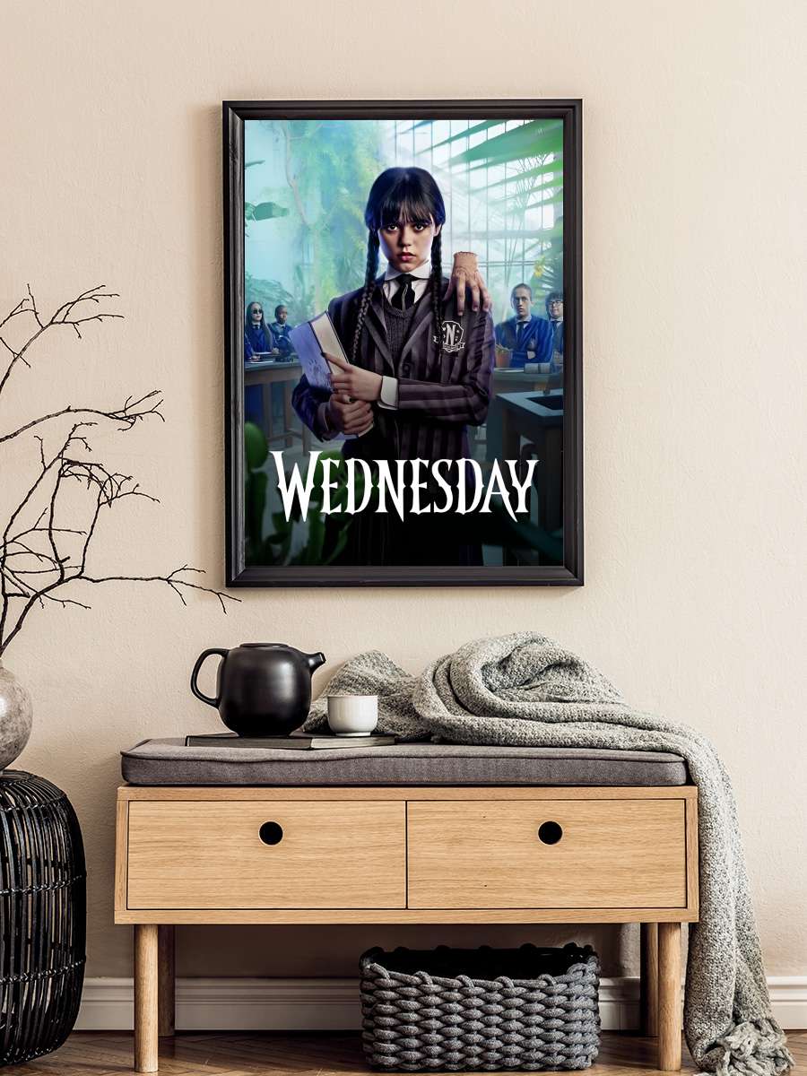 Wednesday Dizi Tablo Siyah Çerçeveli Dizi Poster Duvar Tablo