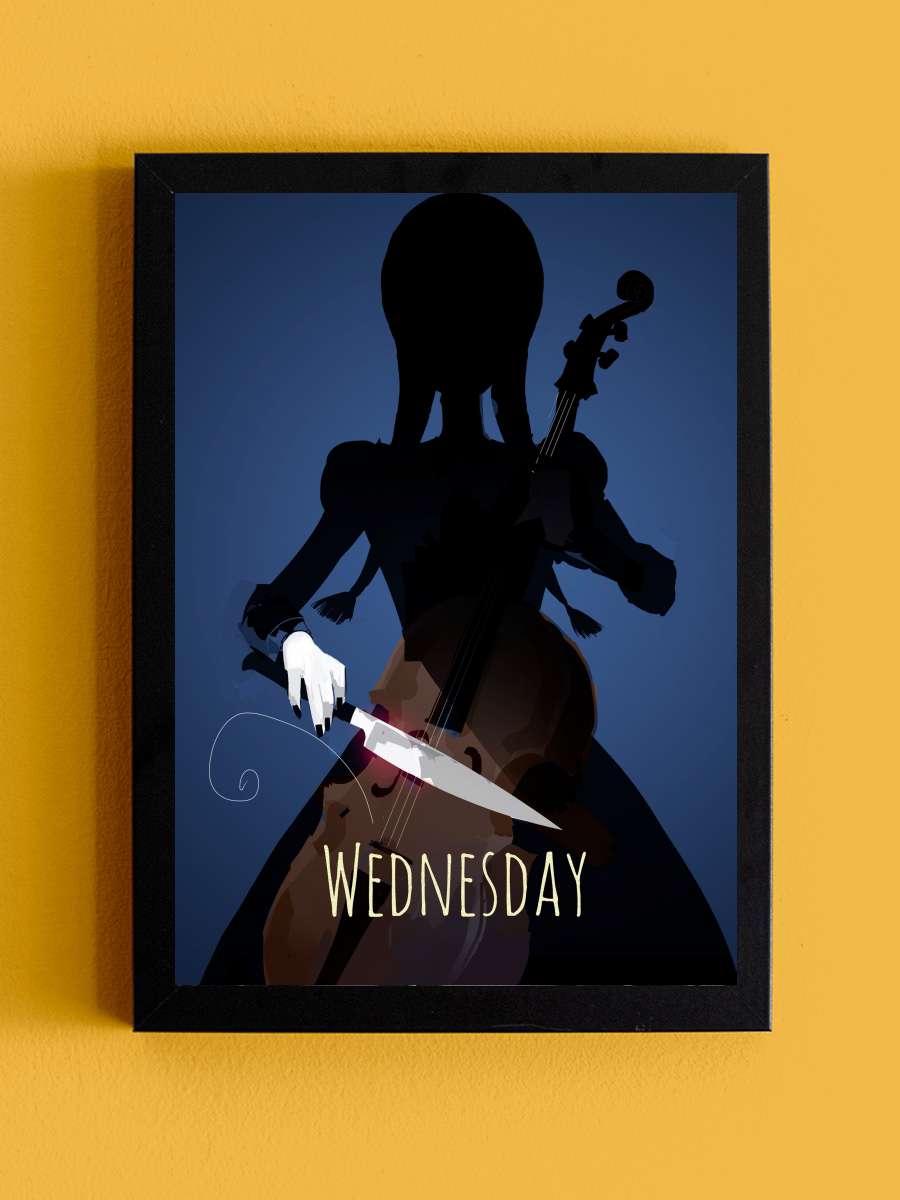 Wednesday Dizi Tablo Siyah Çerçeveli Dizi Poster Duvar Tablo