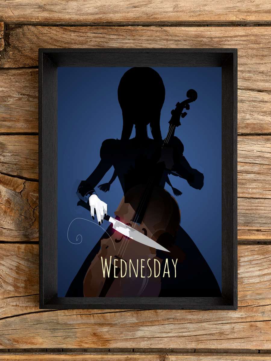 Wednesday Dizi Tablo Siyah Çerçeveli Dizi Poster Duvar Tablo