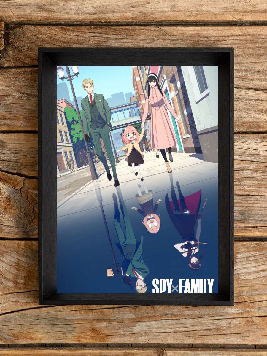 SPY×FAMILY Dizi Tablo Siyah Çerçeveli Dizi Poster Duvar Tablo