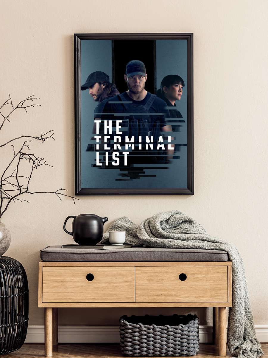 İnfaz Listesi - The Terminal List Dizi Tablo Siyah Çerçeveli Dizi Poster Duvar Tablo