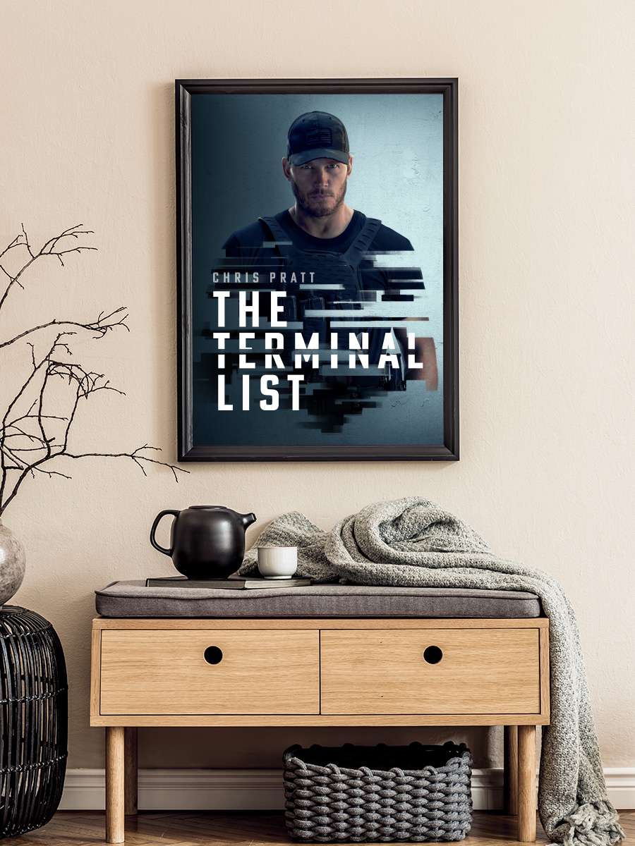 İnfaz Listesi - The Terminal List Dizi Tablo Siyah Çerçeveli Dizi Poster Duvar Tablo