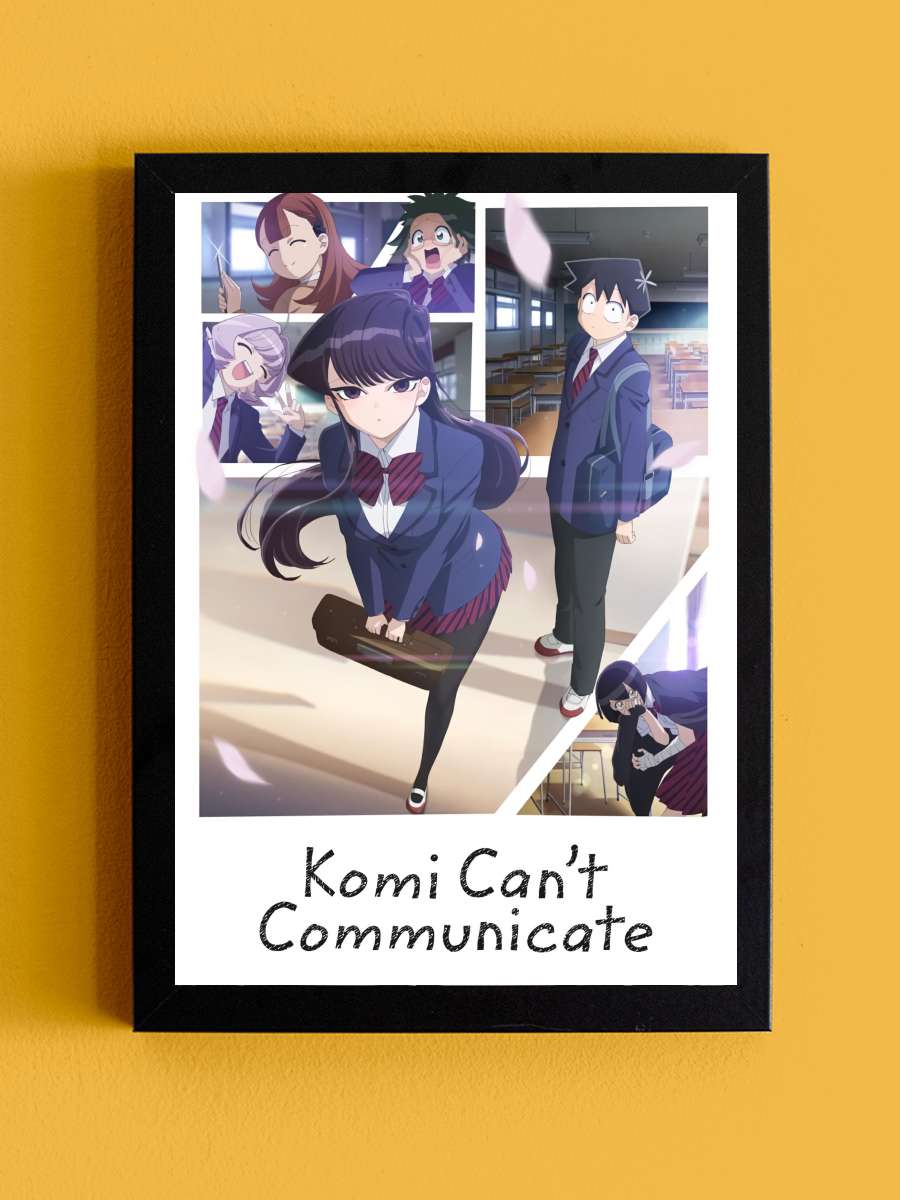 Komi Can't Communicate - 古見さんは、コミュ症です。 Dizi Tablo Siyah Çerçeveli Dizi Poster Duvar Tablo