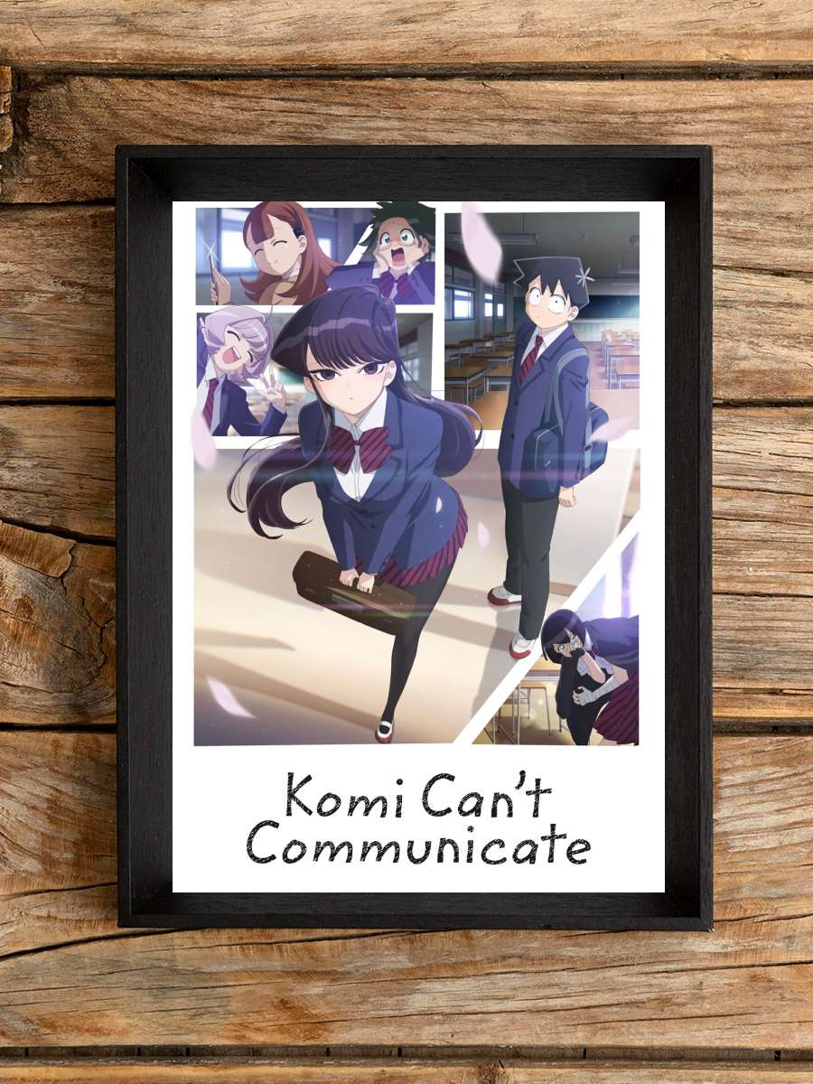 Komi Can't Communicate - 古見さんは、コミュ症です。 Dizi Tablo Siyah Çerçeveli Dizi Poster Duvar Tablo