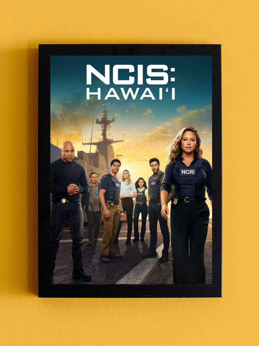 NCIS: Hawai'i Dizi Tablo Siyah Çerçeveli Dizi Poster Duvar Tablo