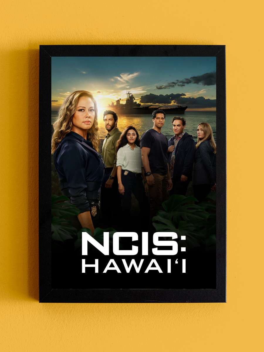 NCIS: Hawai'i Dizi Tablo Siyah Çerçeveli Dizi Poster Duvar Tablo