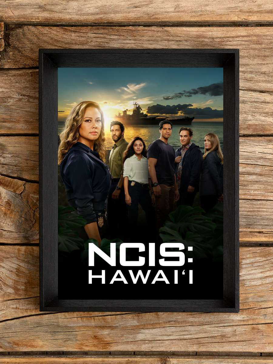 NCIS: Hawai'i Dizi Tablo Siyah Çerçeveli Dizi Poster Duvar Tablo