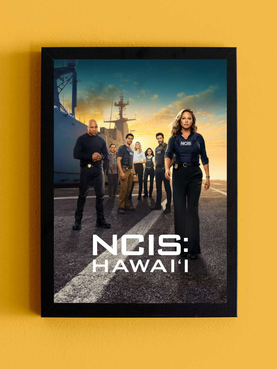 NCIS: Hawai'i Dizi Tablo Siyah Çerçeveli Dizi Poster Duvar Tablo