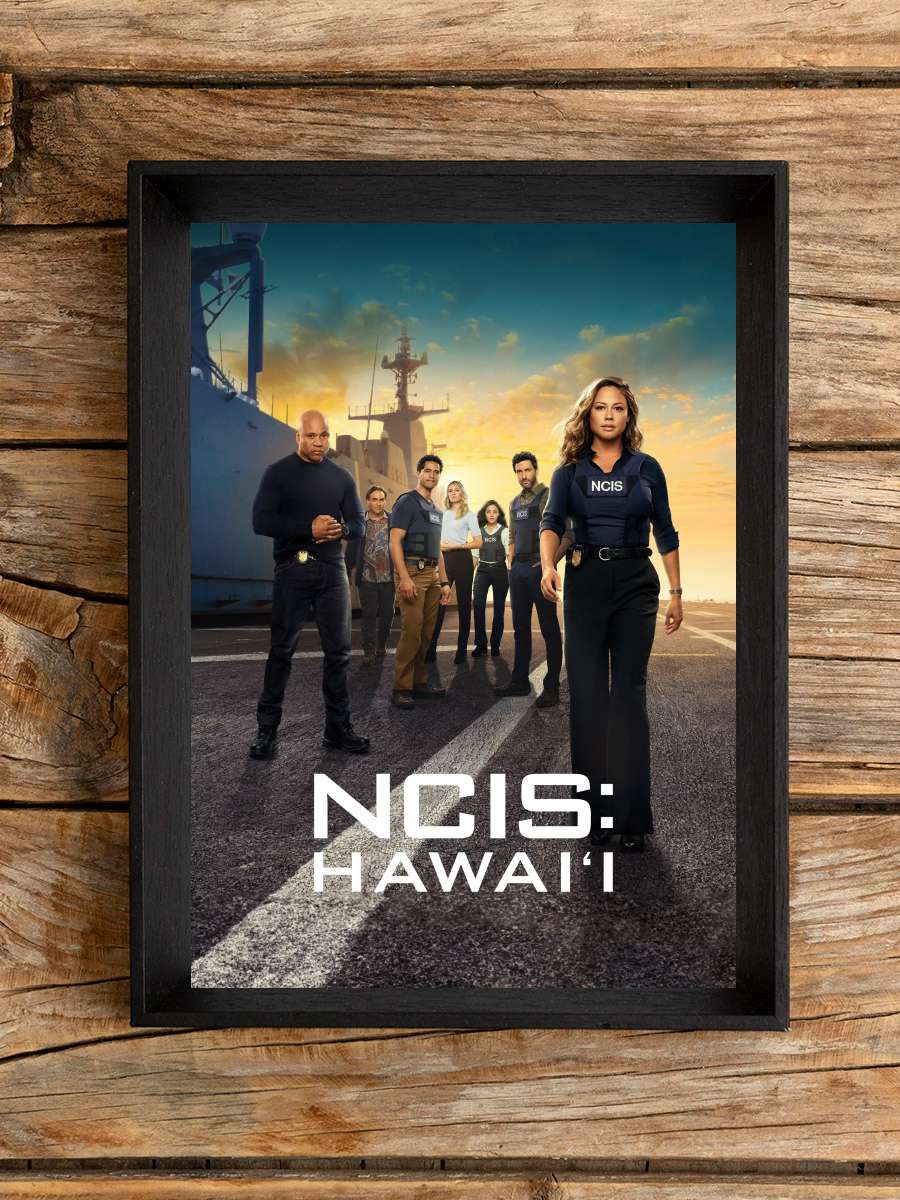 NCIS: Hawai'i Dizi Tablo Siyah Çerçeveli Dizi Poster Duvar Tablo