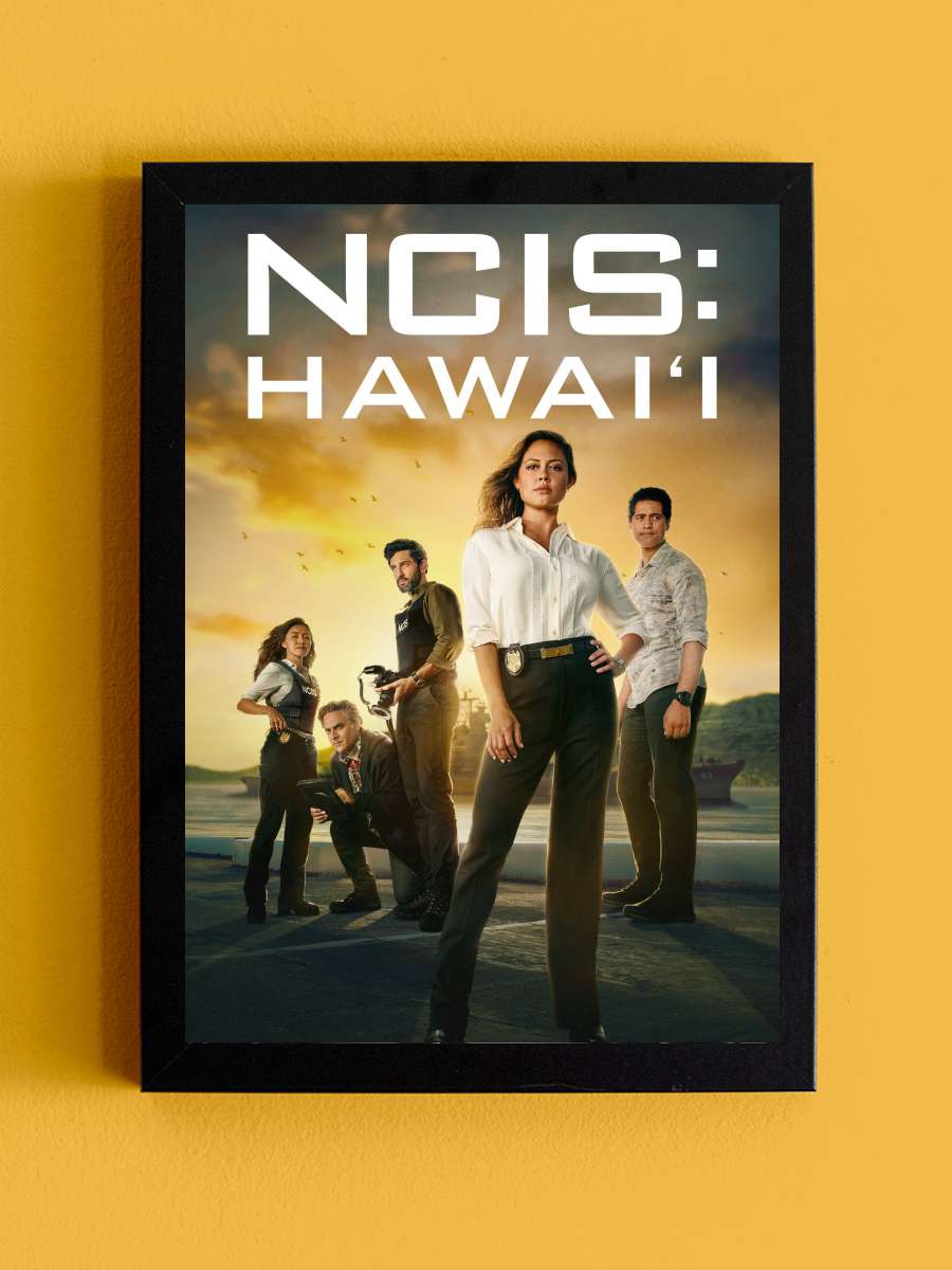 NCIS: Hawai'i Dizi Tablo Siyah Çerçeveli Dizi Poster Duvar Tablo