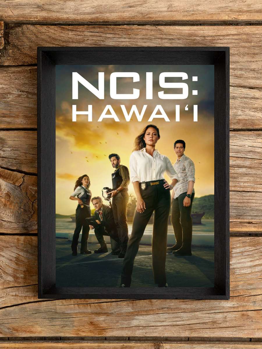 NCIS: Hawai'i Dizi Tablo Siyah Çerçeveli Dizi Poster Duvar Tablo